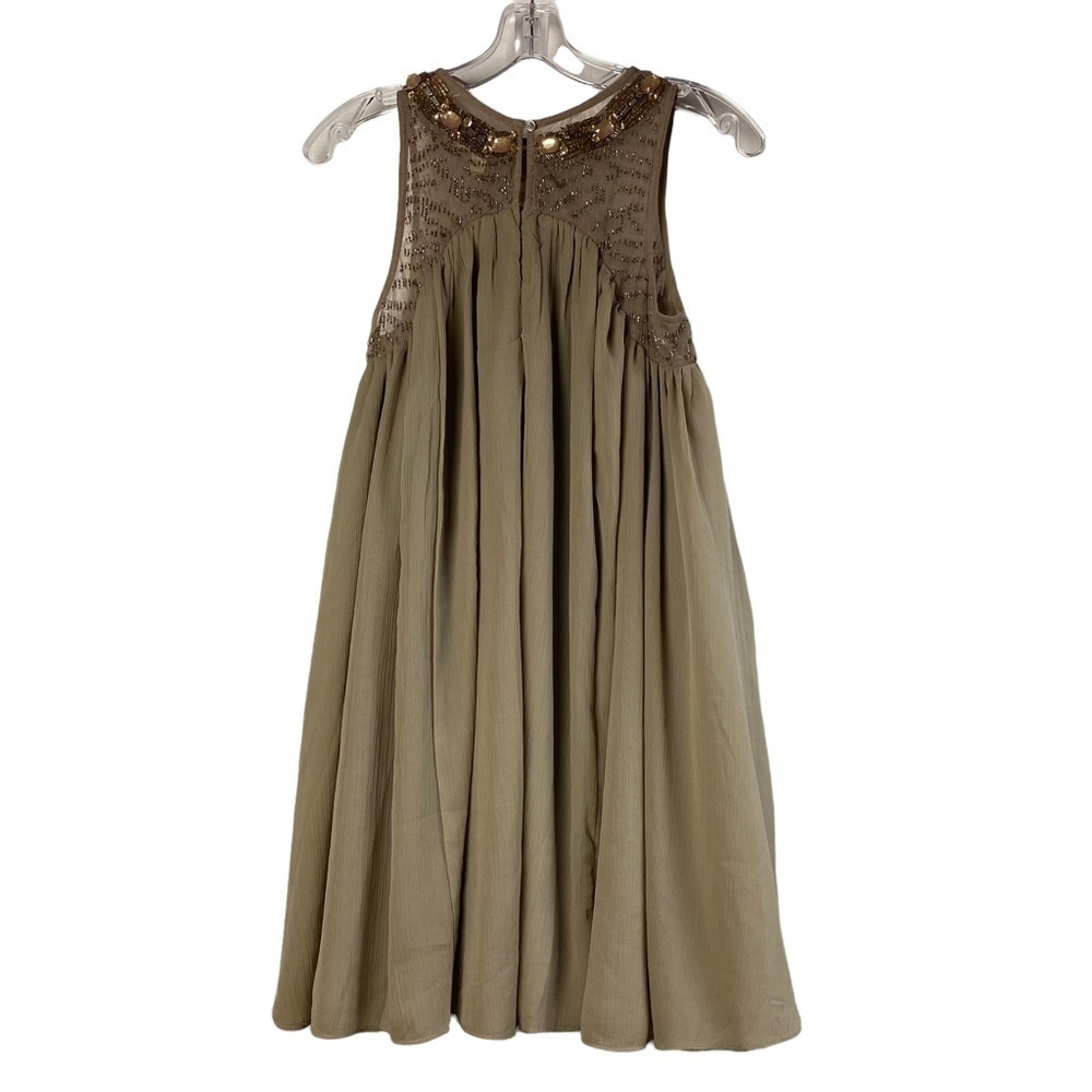 MOULINETTE Soeurs Anthropologie dress Taupe - Picture 3 of 12